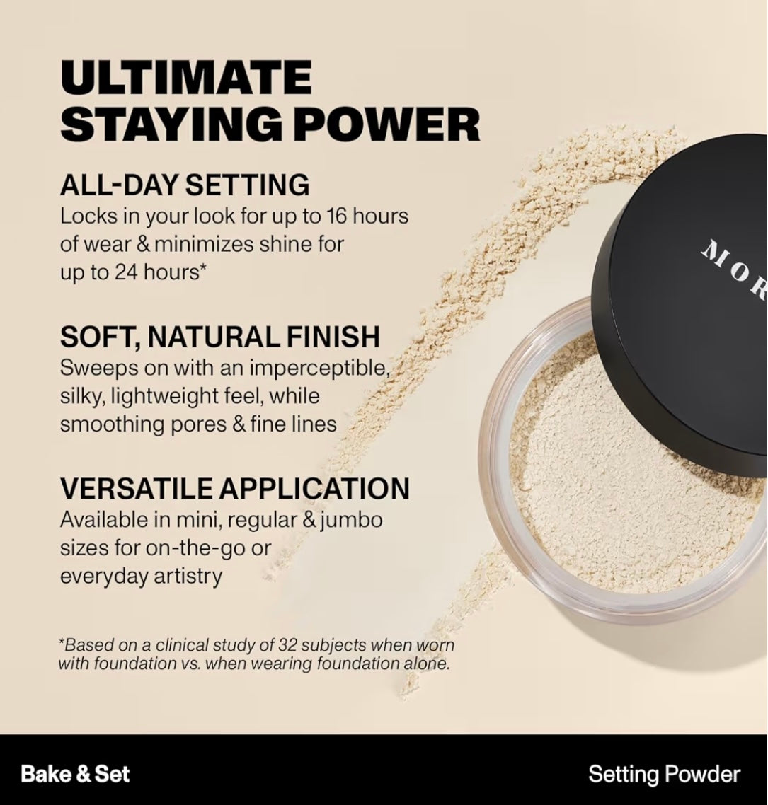 *new* morphe bake and set setting powder in Banana