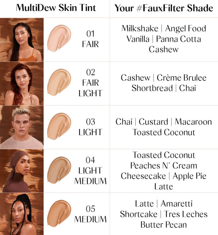 *new* Glowish by Huda Beauty multidew skin tint - 05 Medium