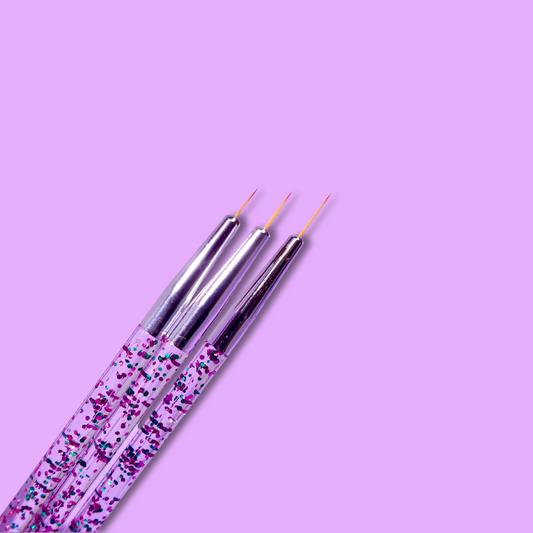 3 piece eyeliner brush set