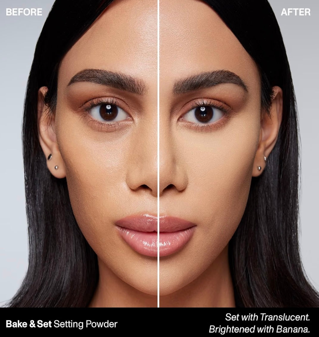 *new* morphe bake and set setting powder in Banana