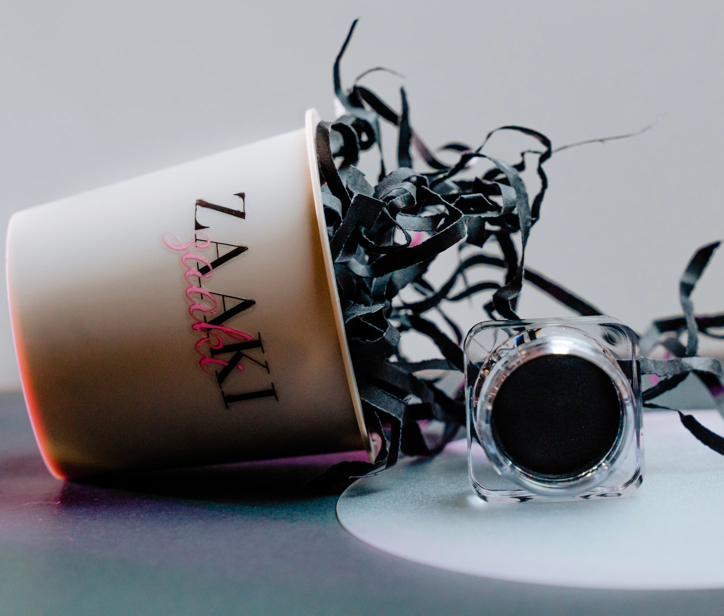 black water activated eyeliner In a zaaki zaaki cup